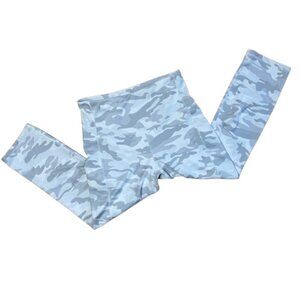 ODODOS White Camouflage Spandex Cropped Leggings Size Medium